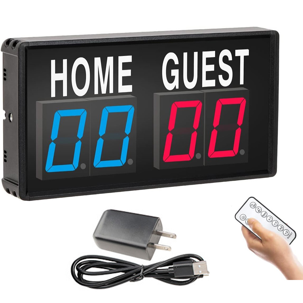 Table Tennis Scoreboard - Портативное 4-значное светодиодное табло для счета,